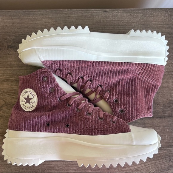 Converse Run Star Hike Platform Hi Striped Knit Shoe Size 10 or 11.5 - Picture 2 of 9